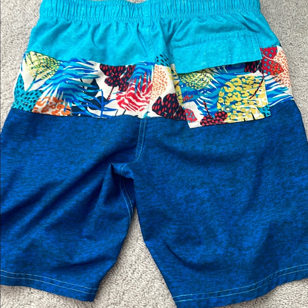 Hurley Land’s End etc LOT OF 4 Kids' Print Shorts Swim Trunks size 10 12 M - Picture 5 of 5